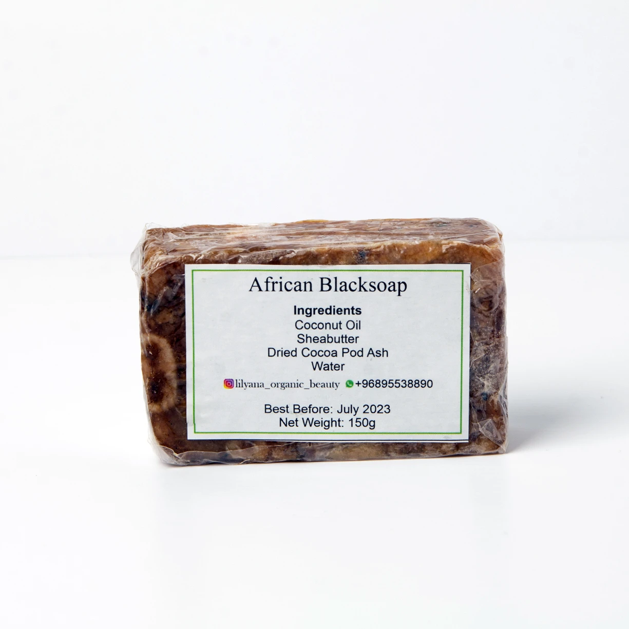 African black soap bar